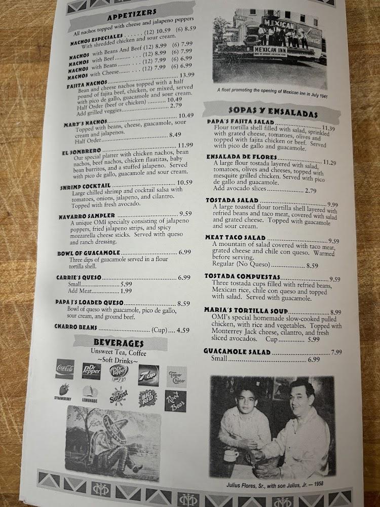Old Mexican Inn Restaurant & Cantina Menu image 3