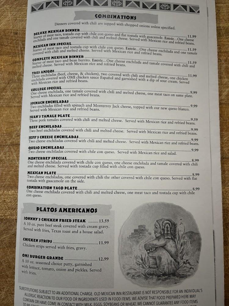 Old Mexican Inn Restaurant & Cantina Menu image 4